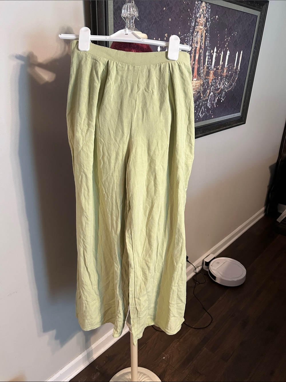 Sienna Sky Pale Green Flowy Maxi Skirt